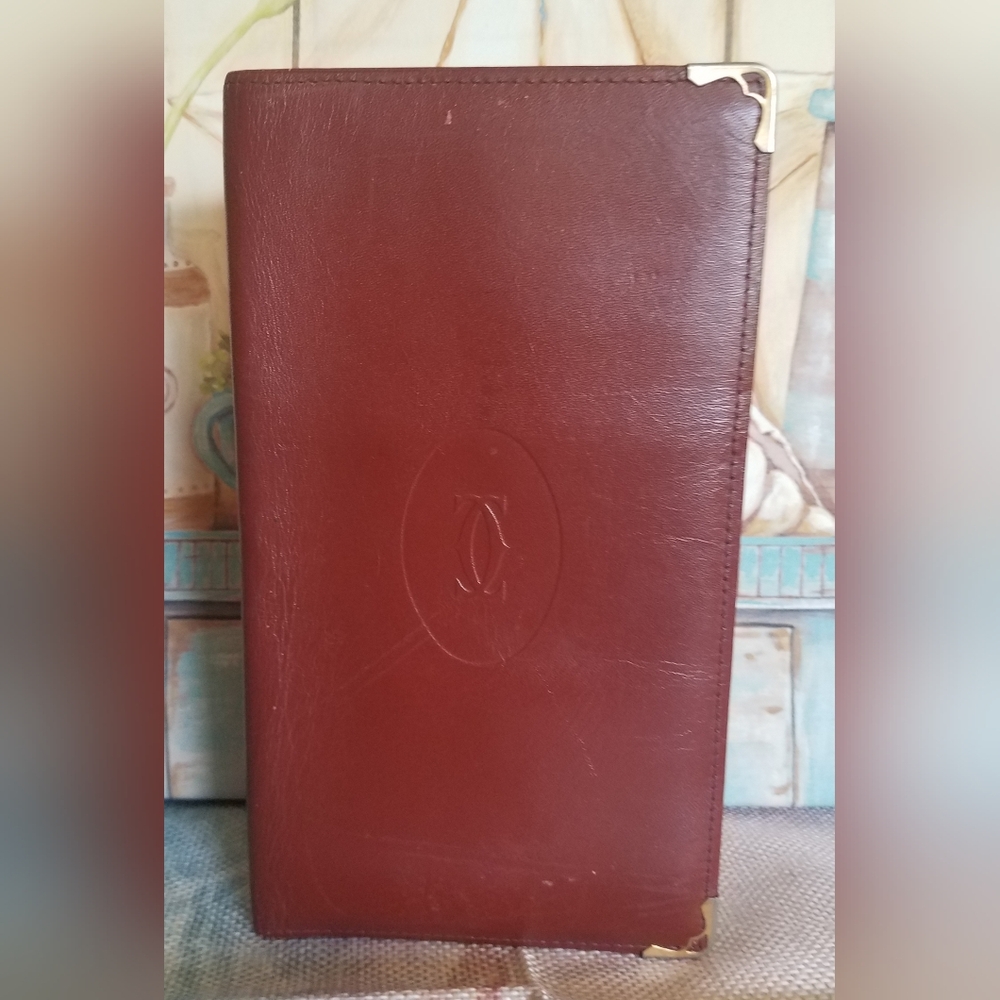 Cartier Paris Bifold Long Leather Wallet